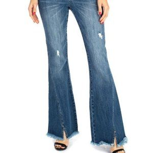 High Rise Twisted Outseam Flare